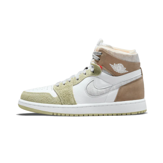 Air Jordan 1 High Zoom Air Cmft Olive Aura CT0979-102 Bílý/Šedáheather-Olive/Aura-hnědožlutý