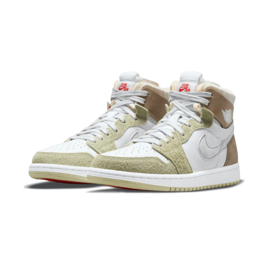 Air Jordan 1 High Zoom Air Cmft Olive Aura CT0979-102 Bílý/Šedáheather-Olive/Aura-hnědožlutý