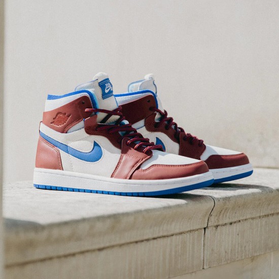 Air Jordan 1 High Zoom Cmft Team Červené CT0979-104 Sail/Teamred/Modrý/Bílý