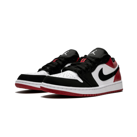 Air Jordan 1 Low Černá Toe 553558-116 Bílý/Černá-Gymred