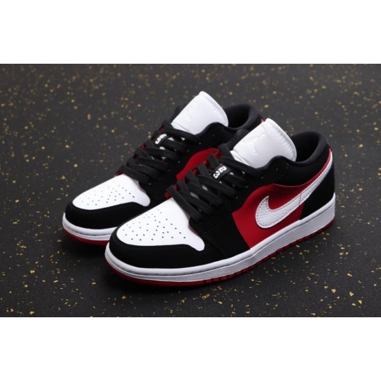 Air Jordan 1 Low Černá Bílý Gym Červené DC0774-016 Černá/Bílý-Gymred