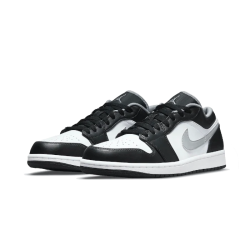 Air Jordan 1 Low Černá Bílý Particle Šedá 553558-040 Černá/Particlegray-Bílý