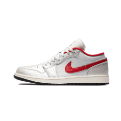 Air Jordan 1 Low Brushstroke Swoosh Černá  