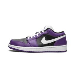 Air Jordan 1 Low Court Nachový Černá 553560-501/553558-501 Courtpurple/Černá-Bílý