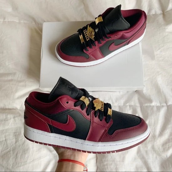 Air Jordan 1 Low Dark Beetroot DB6491-600 Dark-Beetroot/Černá-Bílý