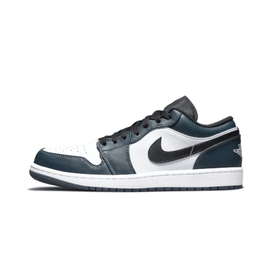 Air Jordan 1 Low Dark Teal 553558-411 Bílý/Dark Teal-Černá