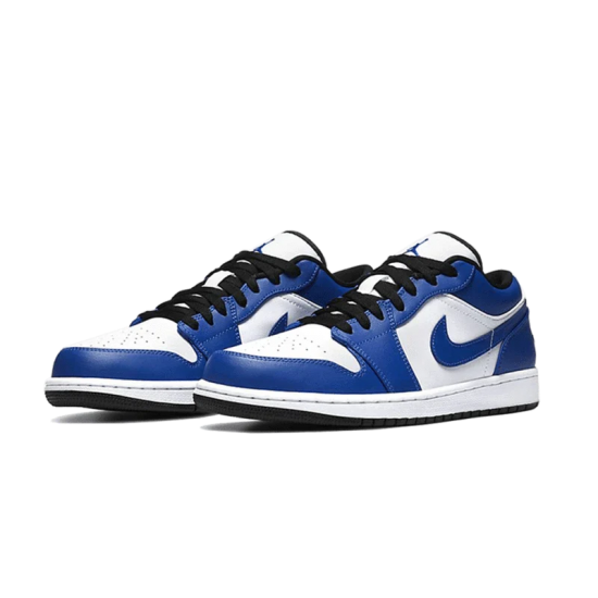 Air Jordan 1 Low Game Royal 553558-124 Bílý/Černá-Royalgame