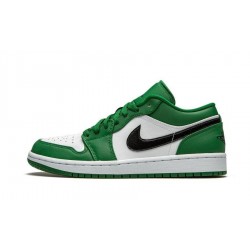 Air Jordan 1 Low Pine Zelená 553558-30 Pinegreen/Černá-Bílý