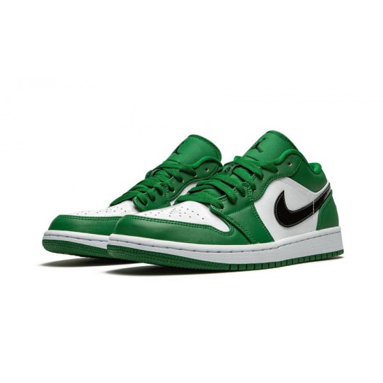 Air Jordan 1 Low Pine Zelená 553558-30 Pinegreen/Černá-Bílý