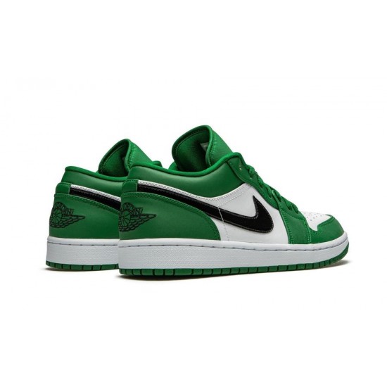 Air Jordan 1 Low Pine Zelená 553558-30 Pinegreen/Černá-Bílý