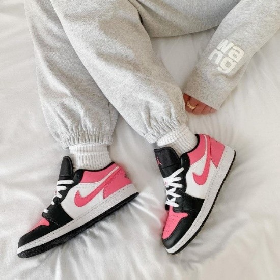 Air Jordan 1 Low Růžovýsicle 554723-106 Bílý/Růžovýsicle-Černá