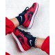 Air Jordan 1 Low Reverse Bred 553558-606 Červenégym/Gymblack-Červené-Bílý