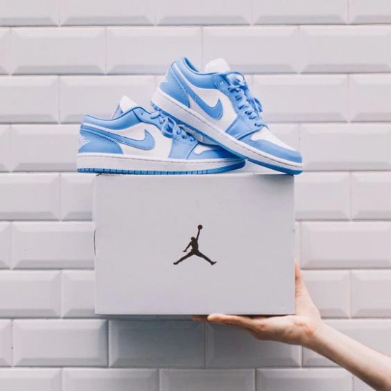 Air Jordan 1 Low Sb Unc CJ7891-401 Dark Powder Modrý/Dark Powder Modrý-Bílý