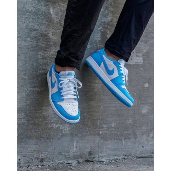 Air Jordan 1 Low Sb Unc CJ7891-401 Dark Powder Modrý/Dark Powder Modrý-Bílý