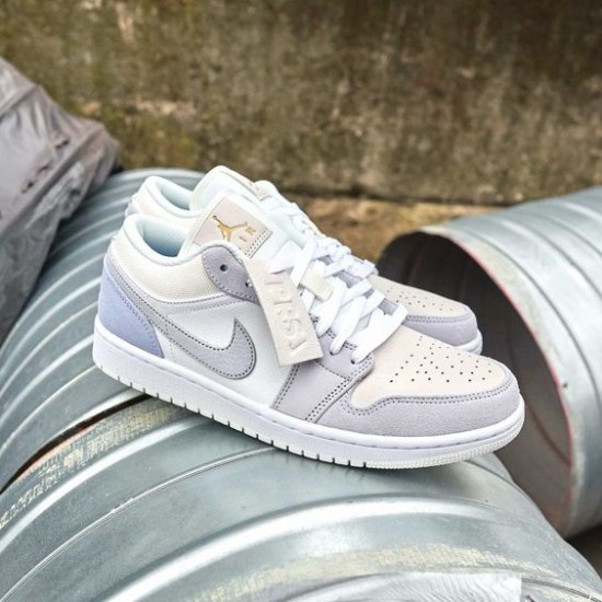 Air Jordan 1 Low Sky Šedá Paris CV3043-100 Bílý/Skygray-Footballgray