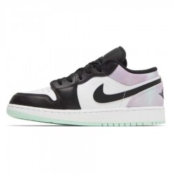 Air Jordan 1 Low Tie-Dye 554724-133 Crimson Tint/Bílý-Černá 