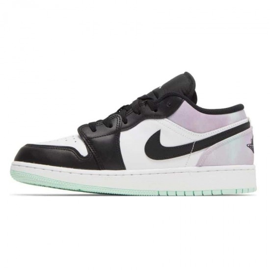 Air Jordan 1 Low Tie-Dye 554724-133 Crimson Tint/Bílý-Černá