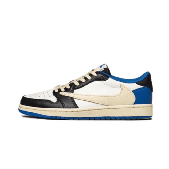 Air Jordan 1 Low Travis Scott Fragment DM7866-140 Sail/Černá/Militaryblue