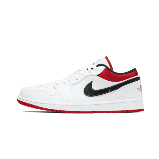 Air Jordan 1 Low Bílý University Červené Černá 553558-118 Bílý/University Červené-Černá