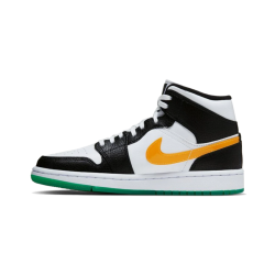 Air Jordan 1 Mid Alternate Swoosh BQ6472-063 Černá/University Červené-Bílý-Lucid Zelená