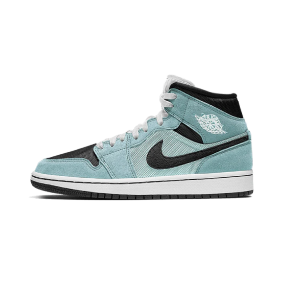 Air Jordan 1 Mid Aqua Modrý Tint BQ6472-300 Light Dew/Černá-Teal Tint-Bílý