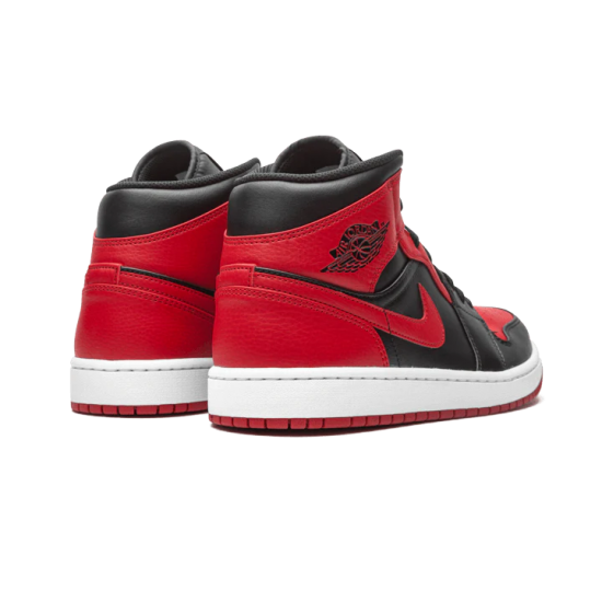 Air Jordan 1 Mid Banned (2020) 554724-074 Černá/University Červené-Černá-Bílý