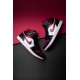 Air Jordan 1 Mid Bred Toe 554724-066 Černá/Gymred-Bílý