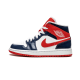 Air Jordan 1 Mid Champ Colors BQ6472-104 Bílý/Modrý-Bílý