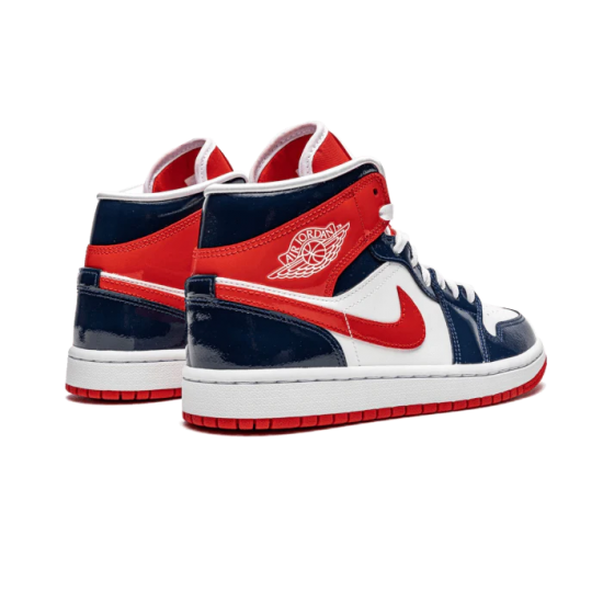 Air Jordan 1 Mid Champ Colors BQ6472-104 Bílý/Modrý-Bílý