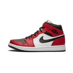 Air Jordan 1 Mid Chicago Černá Toe 554724-069/554725-069 Černá/Gym Červené-Bílý 