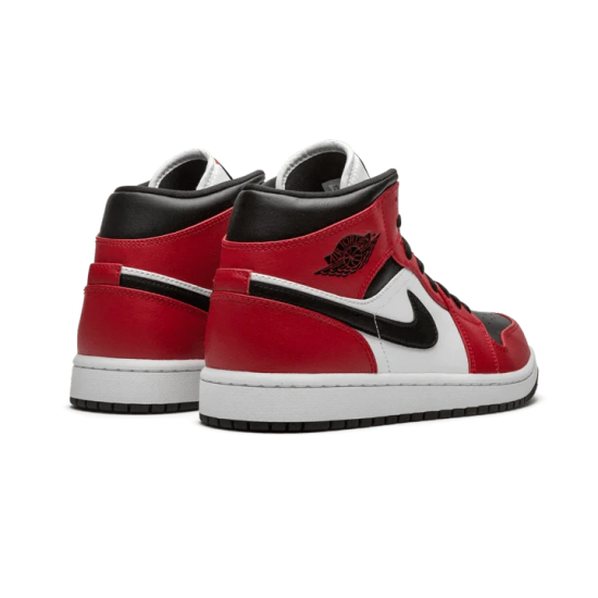 Air Jordan 1 Mid Chicago Černá Toe 554724-069/554725-069 Černá/Gym Červené-Bílý