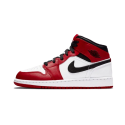 Air Jordan 1 Mid Chicago Bílý 554725-173 Bílý/Gym-Červené/Černá 