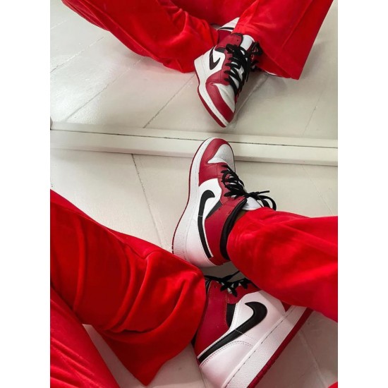 Air Jordan 1 Mid Chicago Bílý 554725-173 Bílý/Gym-Červené/Černá