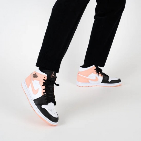 Air Jordan 1 Mid Crimson Tint 554724-133 Crimson Tint/Bílý-Černá