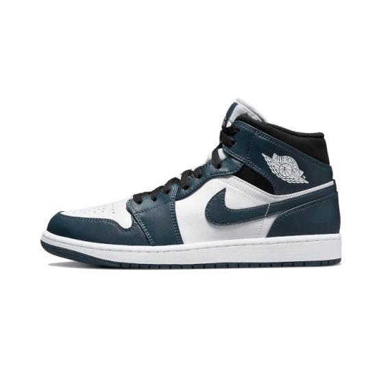 Air Jordan 1 Mid Dark Teal 554724-411 Dark Teal/Bílý-Černá