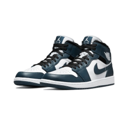 Air Jordan 1 Mid Dark Teal 554724-411 Dark Teal/Bílý-Černá 