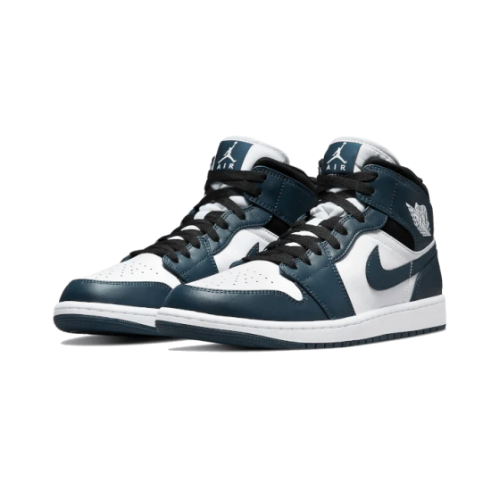 Air Jordan 1 Mid Dark Teal 554724-411 Dark Teal/Bílý-Černá