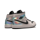 Air Jordan 1 Mid Dirty Powder Iridescent BQ6472-602 Dirtypowder/Černá