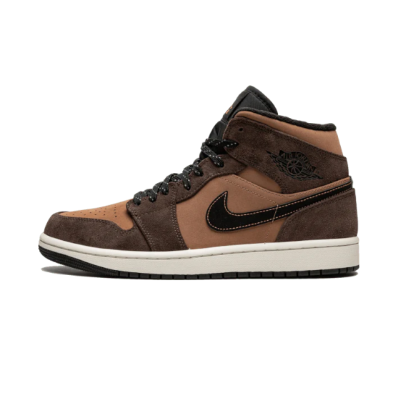 Air Jordan 1 Mid Earthy Hnědý