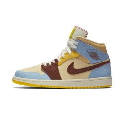 Air Jordan 1 Mid Fearless Maison Château Rouge CU2803-200 Pale Vanilla/Cinnamon