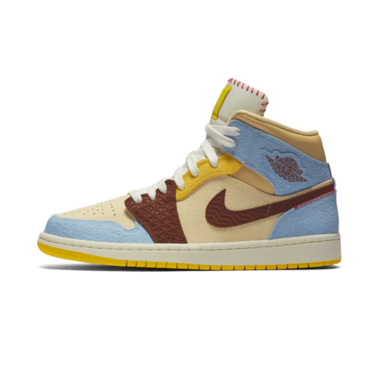 Air Jordan 1 Mid Fearless Maison Château Rouge CU2803-200 Pale Vanilla/Cinnamon