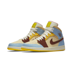 Air Jordan 1 Mid Fearless Maison Château Rouge CU2803-200 Pale Vanilla/Cinnamon