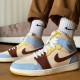 Air Jordan 1 Mid Fearless Maison Château Rouge CU2803-200 Pale Vanilla/Cinnamon