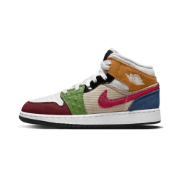 Air Jordan 1 Mid Gs Patchwork DR6957-100 