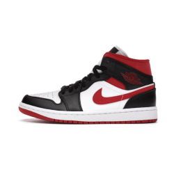 Air Jordan 1 Mid Gym Červené Černá Bílý 554724-122 Bílý/Gym Červené-Černá 