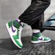 Air Jordan 1 Mid Incredible Hulk 554724-300 Aloeverde/Courtpurple-Bílý