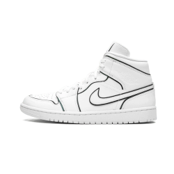 Air Jordan 1 Mid Iridescent Reflective Bílý  