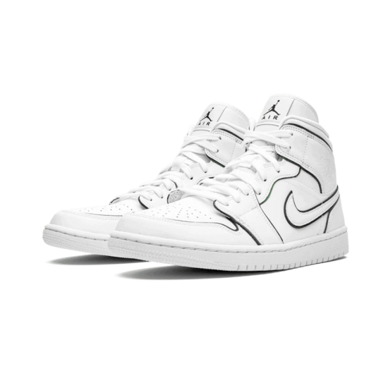 Air Jordan 1 Mid Iridescent Reflective Bílý