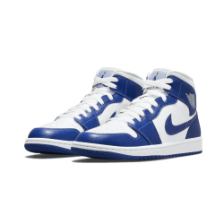 Air Jordan 1 Mid Kentucky Modrý BQ6472-104 Bílý/Modrý-Bílý 