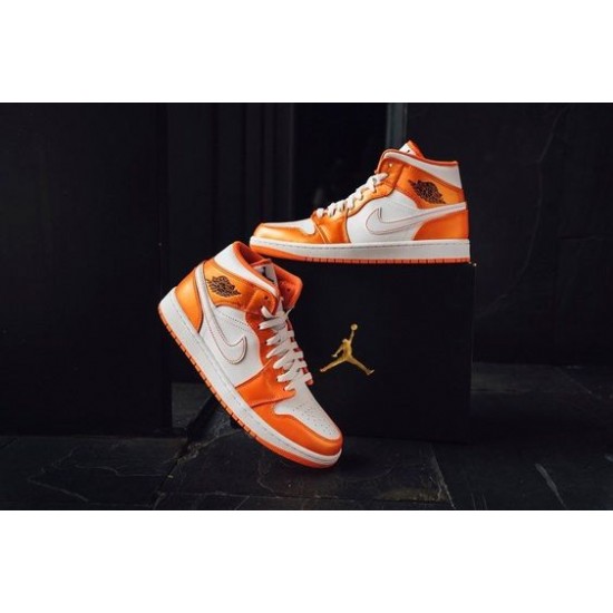 Air Jordan 1 Mid Metallic Oranžovýý DM3531-800 Bílý/Metallicorange/Černá